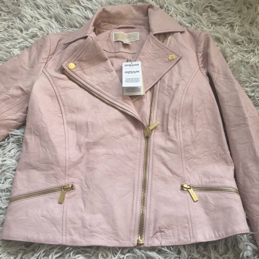 Leather Michael Kors jacket